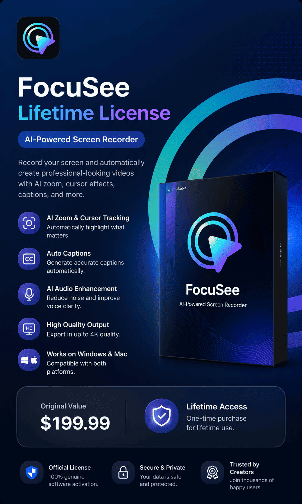 FocuSee Lifetime License