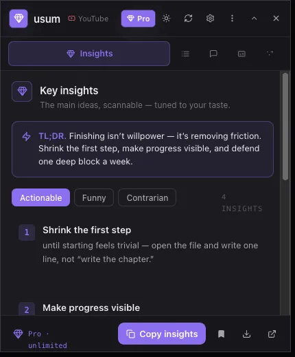 Key insights