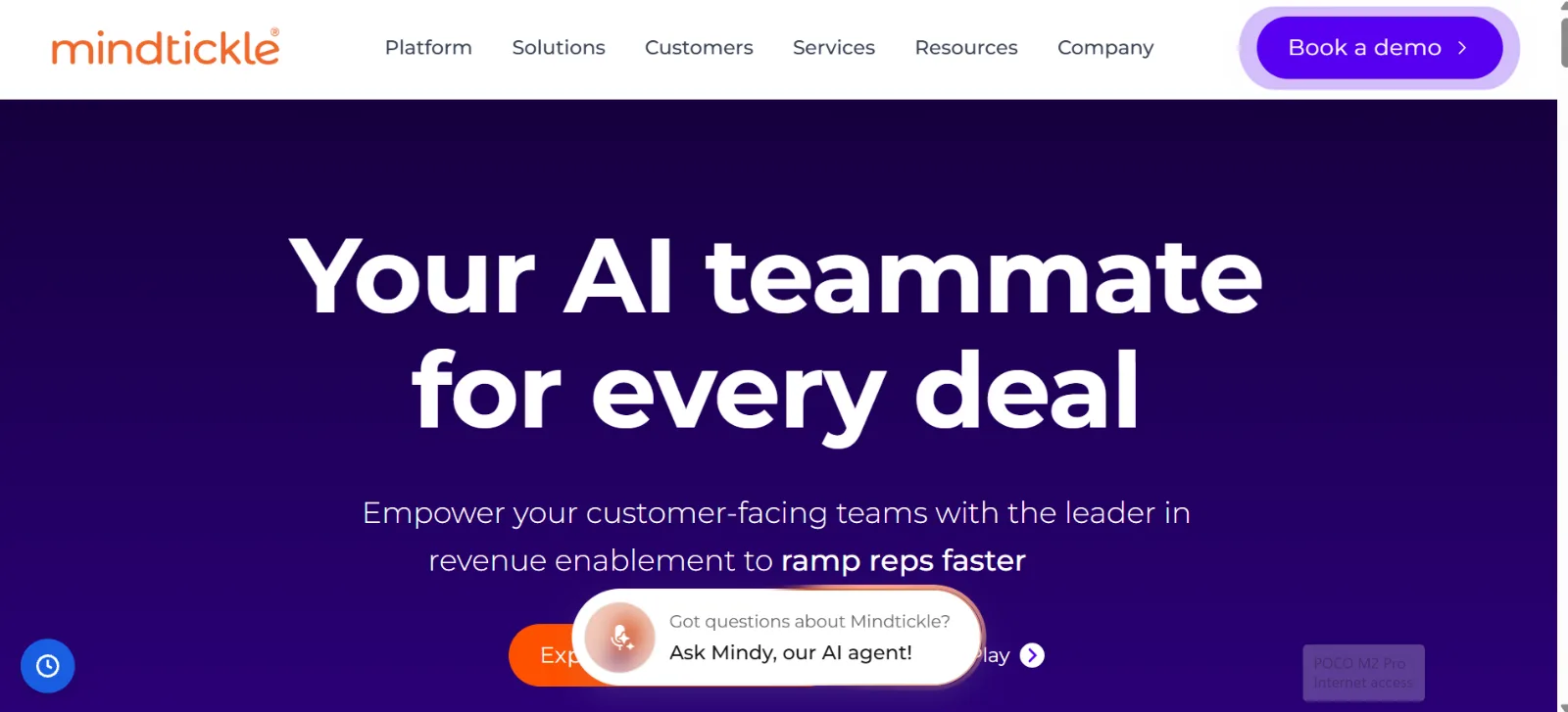 Mindtickle Dashboard Overview