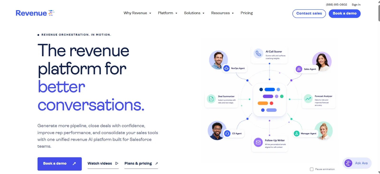 Revenue.io Dashboard Overview